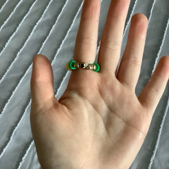 *Hand Made By Callie* 🍎 Apple Themed Bracelet And Ring Set 🍏 - Picture 5 of 5